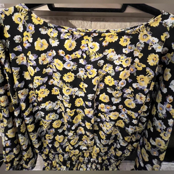 Anthropologie Azelhazel size Medium floral long sleeve top - Picture 3 of 8